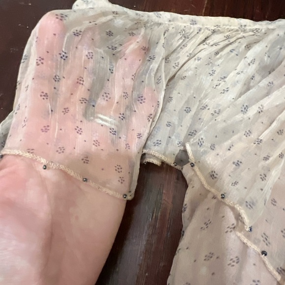 LOVE SAM Midori Cold-Shoulder Asymmetric Printed Georgette Midi Dress - Picture 12 of 12